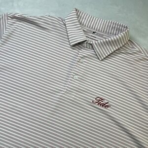 Horn Legend Alabama Tide Polo XL Red Stripe Bamboo Luxury Christopher Mobley